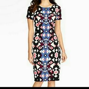 Talbot Women's Geometric Print Sheath Dress